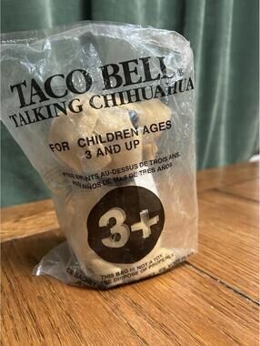 Taco Bell Talking Chihuahua Pluffy Toy - Sealed